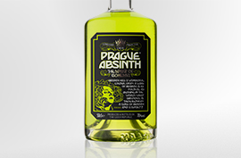 The same colour, the same drink, but a different style, promoting a luxurious Absinthe image.